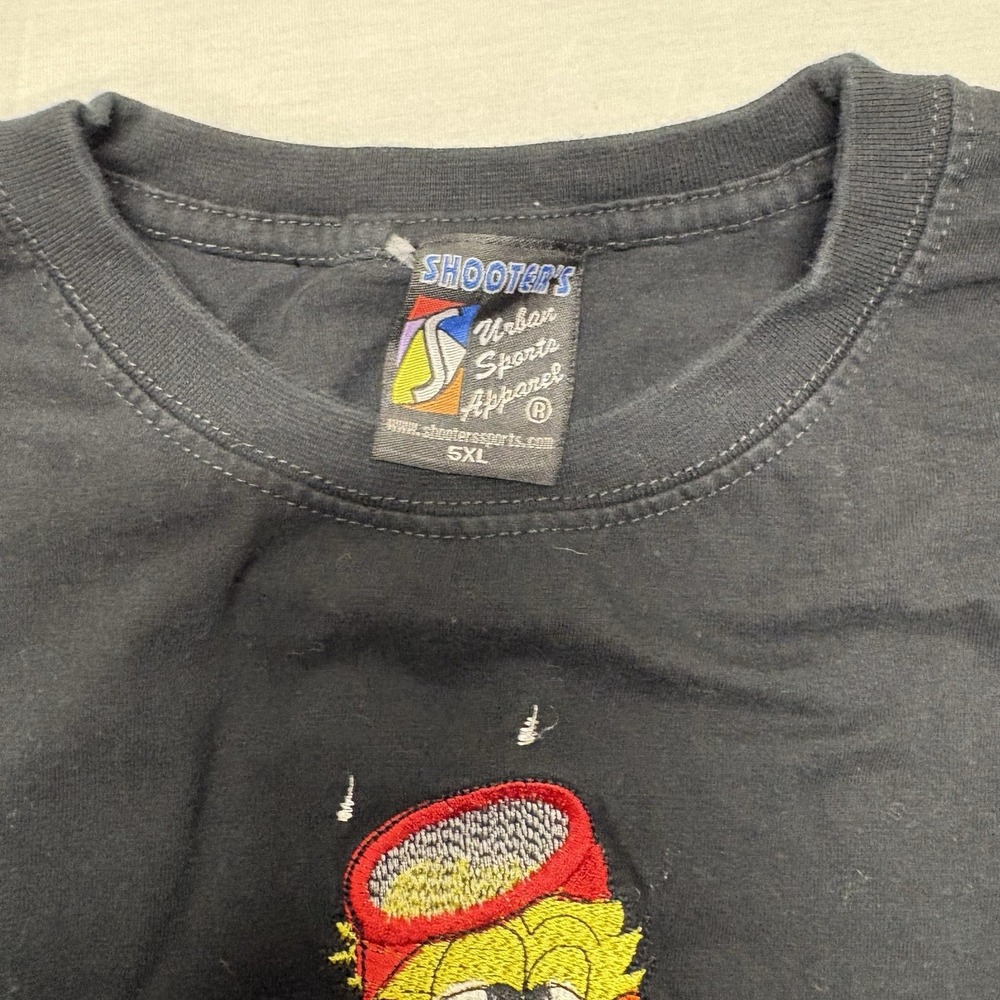 Vtg Shooters Sports Urban Embroidery 90s Hip Hop DMV T Shirt Short Sleeve 5XL - Picture 3 of 7